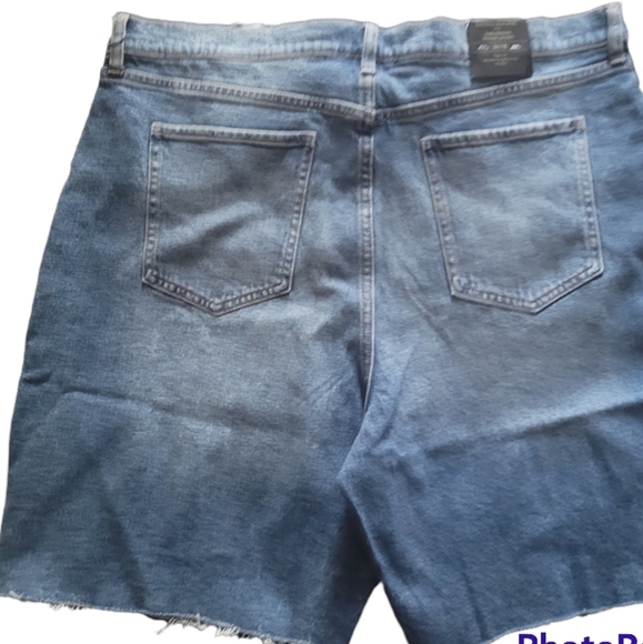 Denim shorts bremuda shorts raw hem - Picture 2 of 5